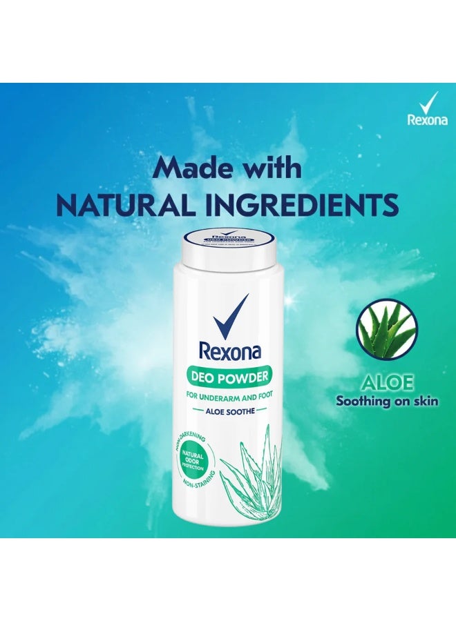 Rexona Aloe Soothe Deo Powder For Underarm And Foot 80g - Image 3